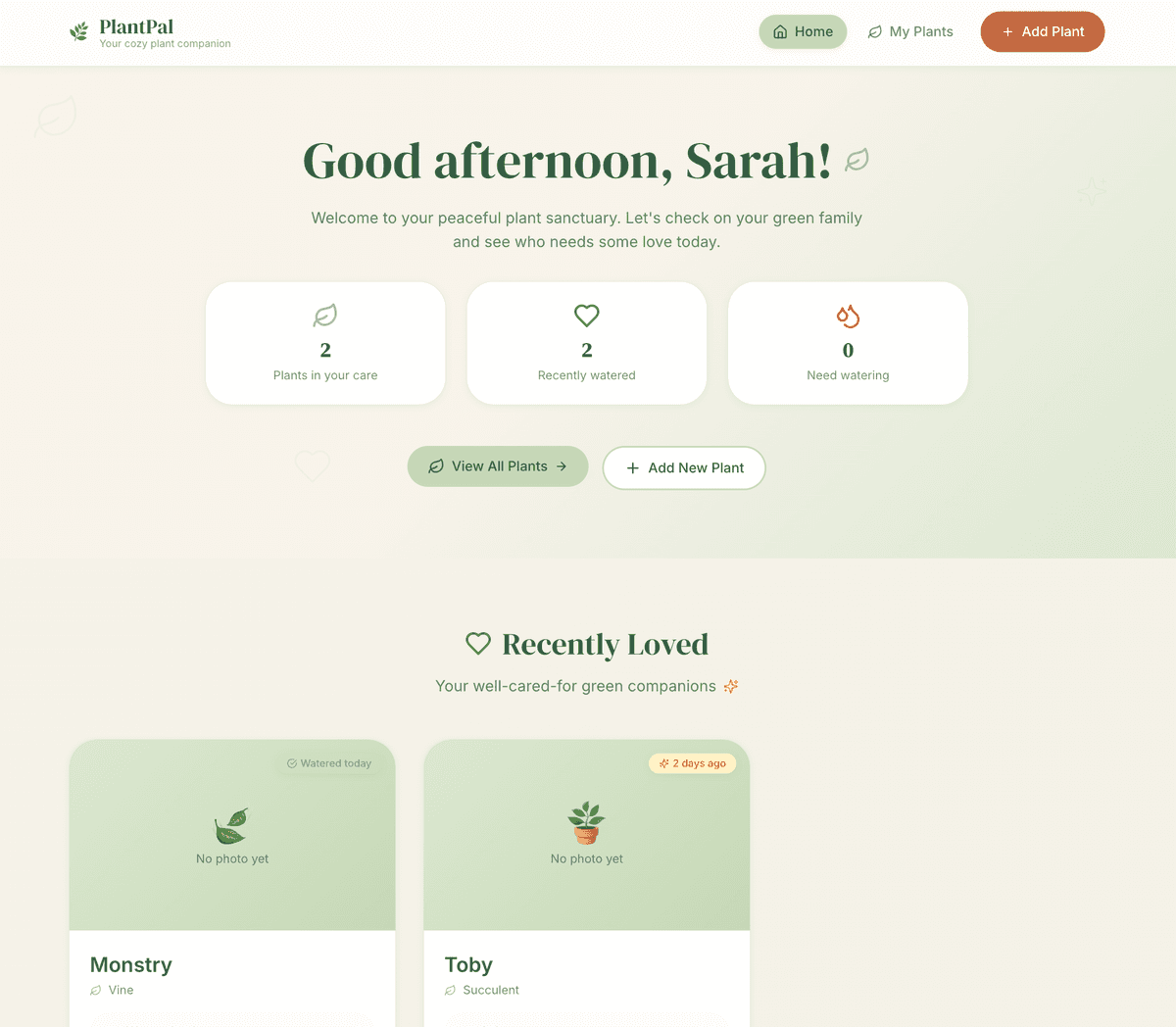 PlantPal project screenshot